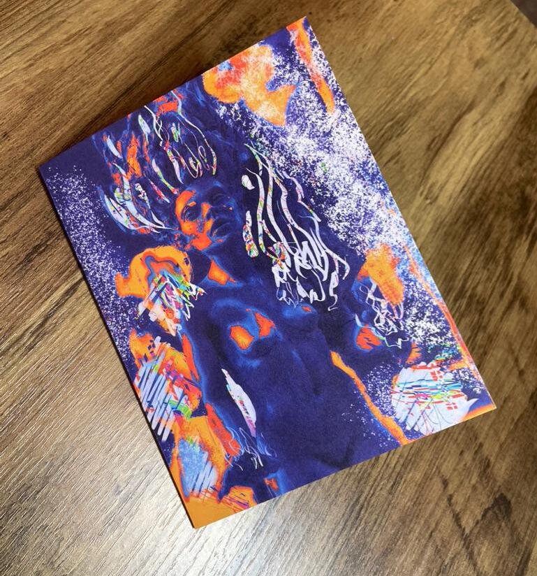 'Woman on Fire' - Transformation & Letting Go Poetry Card | Original Illustrated Verse