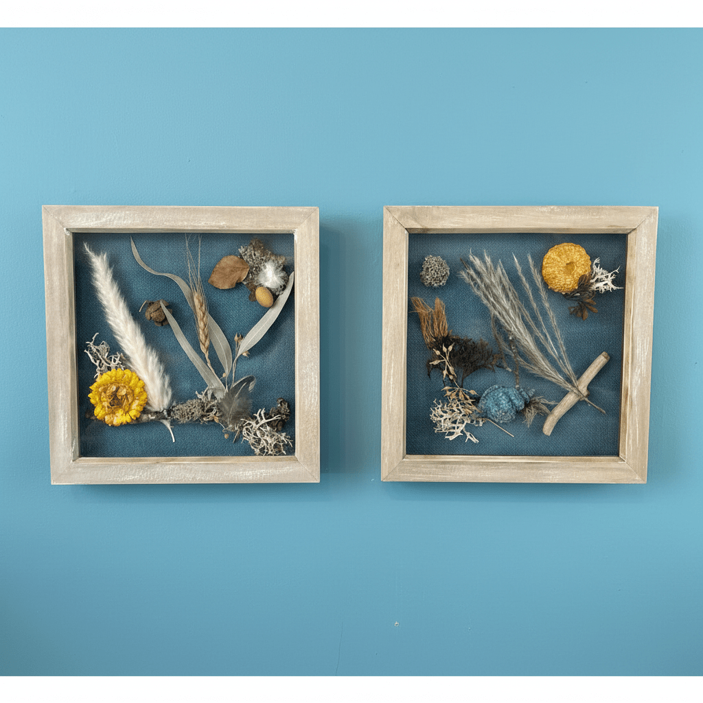 Shore to Land Still Natures — Framed Botanical Art - Visual Artwork - Eclectic Blue Studio
